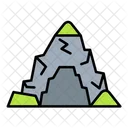 Nature Mountain Rock Icon