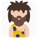 Caveman Historical Evolution Icon