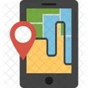 Cell Phone Location Gps Mobile Navigation Icon