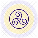 Celtic Spiral Line Icon Icon