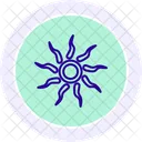 Celtic Sunwheel Line Icon Icon