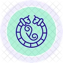 Celtic Torc Line Icon Icon