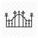 Cemetery Gates Iron Dark Icon