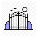 Cemetery Gates Iron Dark Icon