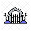 Cemetery Gates Iron Dark Icon