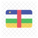 Central African Republic Flag Country Icon