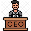 Ceo Accountant Business Person Icon