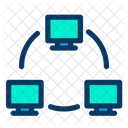 Chain Computer  Icon