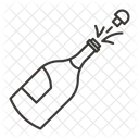 シャンパン、アルコール、パーティー アイコン