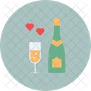 Champagne Celebrate Date Icon