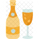 Champagne Alcohol Drink Icône