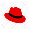 Chapeau Rouge Marque Logo Icône