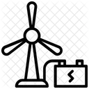 風車、充電タービン、風力発電機 アイコン