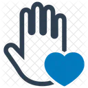 Charity Donation Heart Care Icon