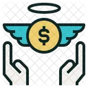 Charity Hand Coin Icon