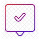 Chatten Genehmigen Meinung Symbol