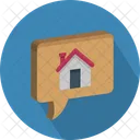 Chat Bubble House Sign Speech Bubble Icon