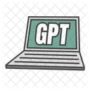 Chat Gpt On Laptop Chat Gpt Artificial Intelligence アイコン