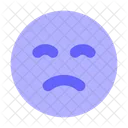 Chateado Emoji Triste Ícone