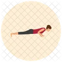 Chaturanga pose  Icon