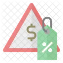 Cheaper Inexpensive Discount Icon