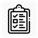Checklist Clipboard Inscription Icon