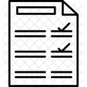 Checklist Document File Icon