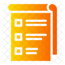 Checklist Topics Inscription Icon