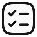 Checklist Minimalistic Icon