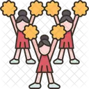 Cheerleader Group Team Icon