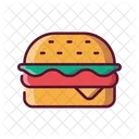 Fastfood Schnellimbiss Burger Symbol