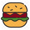 Cheeseburger Hamburger Fastfood Symbol