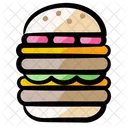 Cheeseburger Doppel Hamburger Symbol