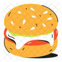 Hamburger Cheeseburger Junk Food Symbol