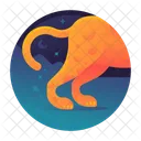 Cheetah Run Animal Icon