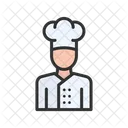 Chef Baking Kitchen Management Symbol