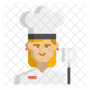 Chef female  Icon