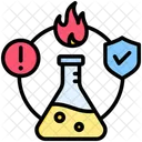 Chemical Warning Fire Icon