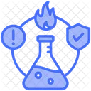 Chemical Warning Fire Icon