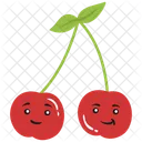 Cherry Fruit Sticker Cute Icon