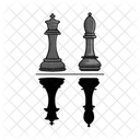 Chess King And Queen Strategy Icon