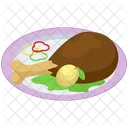 Chicken Leg Chicken Roast Leg Piece Icon