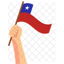 Chile Hand Holding Nation Symbol Icon