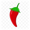 Mexico Chilli Character Icon