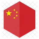 China Bandeira Pais Ícone