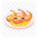 Chinese King Prawns Cute  Icon