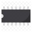 Semiconductor Transistor Chip Icon