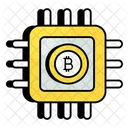 Chip de bitcoin  Icono