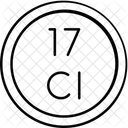 Chlorine Periodic Table Chemistry アイコン