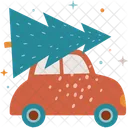 Christmas Car Christmas Tree Car Icon